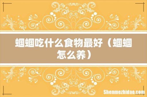 蝈蝈怎么养 蝈蝈吃什么食物最好