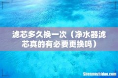 净水器滤芯真的有必要更换吗 滤芯多久换一次