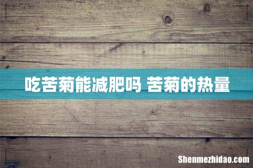吃苦菊能减肥吗 苦菊的热量