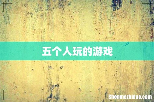 五个人玩的游戏