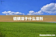 硫磺溶于什么溶剂