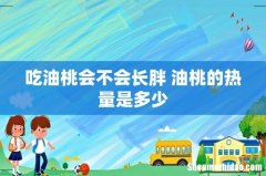 吃油桃会不会长胖 油桃的热量是多少