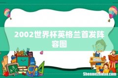 2002世界杯英格兰首发阵容图