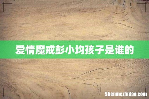 爱情魔戒彭小均孩子是谁的