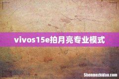 vivos15e拍月亮专业模式