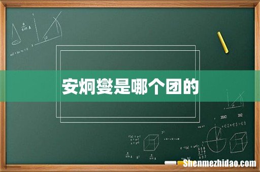 安炯燮是哪个团的