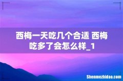 西梅一天吃几个合适 西梅吃多了会怎么样_1