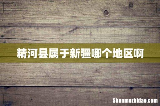 精河县属于新疆哪个地区啊