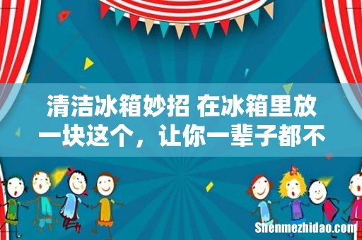 清洁冰箱妙招 在冰箱里放一块这个，让你一辈子都不用清洁冰箱！