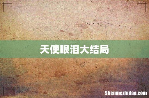 天使眼泪大结局