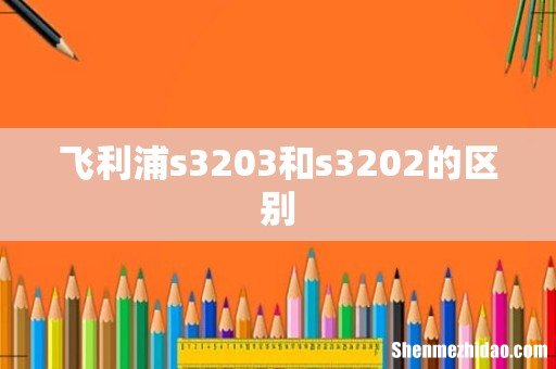 飞利浦s3203和s3202的区别