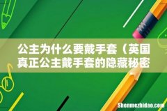 英国真正公主戴手套的隐藏秘密 公主为什么要戴手套