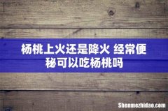 杨桃上火还是降火 经常便秘可以吃杨桃吗