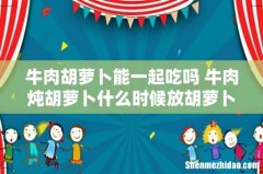牛肉胡萝卜能一起吃吗 牛肉炖胡萝卜什么时候放胡萝卜