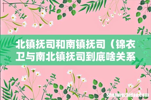 锦衣卫与南北镇抚司到底啥关系 北镇抚司和南镇抚司