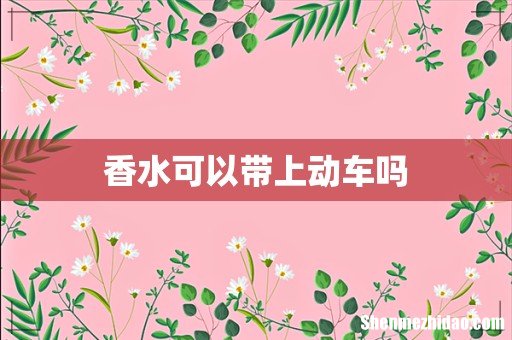 香水可以带上动车吗