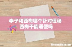 李子和西梅哪个针对便秘 西梅干能通便吗