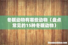 盘点常见的15种冬眠动物 冬眠动物有哪些动物