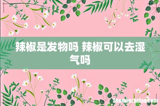 辣椒是发物吗 辣椒可以去湿气吗