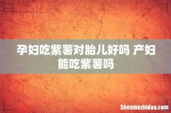 孕妇吃紫薯对胎儿好吗 产妇能吃紫薯吗
