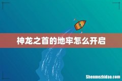 神龙之首的地牢怎么开启