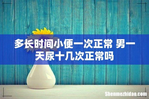 多长时间小便一次正常 男一天尿十几次正常吗