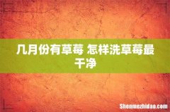 几月份有草莓 怎样洗草莓最干净