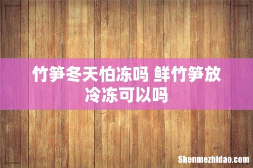 竹笋冬天怕冻吗 鲜竹笋放冷冻可以吗