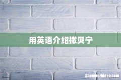 用英语介绍撒贝宁