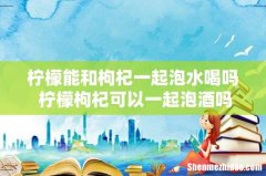 柠檬能和枸杞一起泡水喝吗 柠檬枸杞可以一起泡酒吗