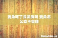 菱角吃了会发胖吗 菱角怎么吃不会胖