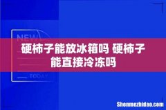 硬柿子能放冰箱吗 硬柿子能直接冷冻吗