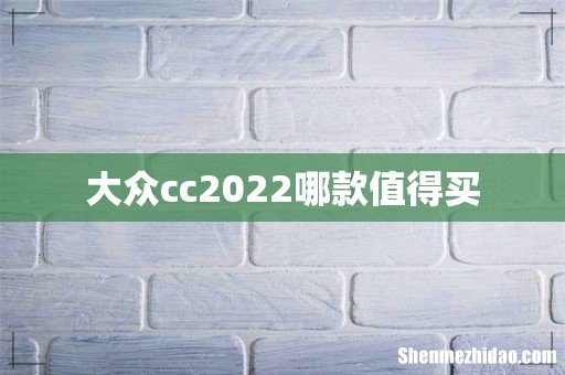 大众cc2022哪款值得买
