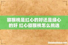 猕猴桃是红心的好还是绿心的好 红心猕猴桃怎么挑选