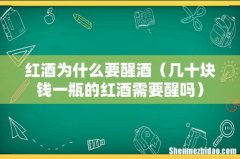 几十块钱一瓶的红酒需要醒吗 红酒为什么要醒酒