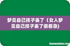梦见自己孩子丢了（女人梦见自己孩子丢了很着急)