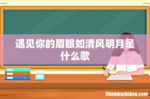 遇见你的眉眼如清风明月是什么歌