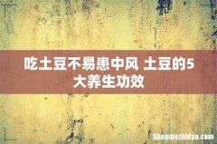 吃土豆不易患中风 土豆的5大养生功效