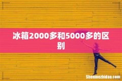 冰箱2000多和5000多的区别