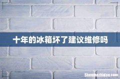 十年的冰箱坏了建议维修吗