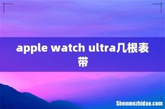 apple watch ultra几根表带