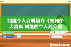 刘维个人资料 刘维的个人简介是什么 刘维个人资料简介