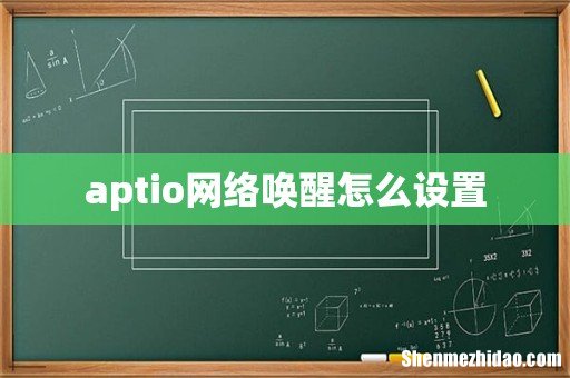 aptio网络唤醒怎么设置