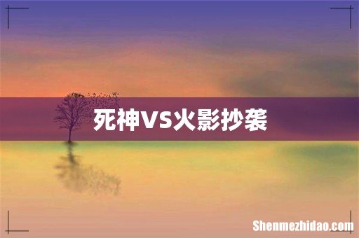 死神VS火影抄袭