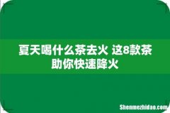 夏天喝什么茶去火 这8款茶助你快速降火