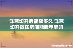 洋葱切开后能放多久 洋葱切开放在房间能吸甲醛吗