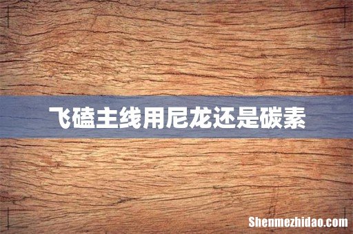 飞磕主线用尼龙还是碳素
