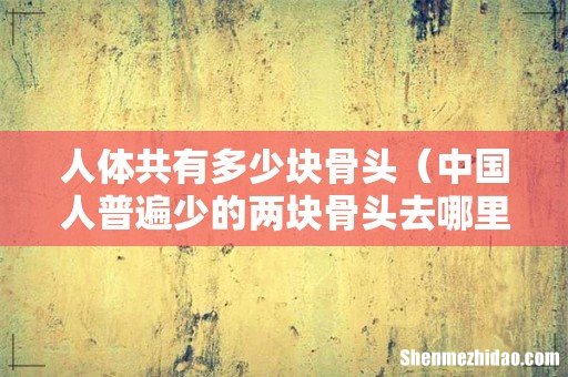 中国人普遍少的两块骨头去哪里了 人体共有多少块骨头