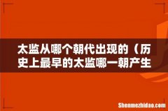 历史上最早的太监哪一朝产生的 太监从哪个朝代出现的