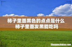 柿子里面黑色的点点是什么 柿子里面发黑能吃吗